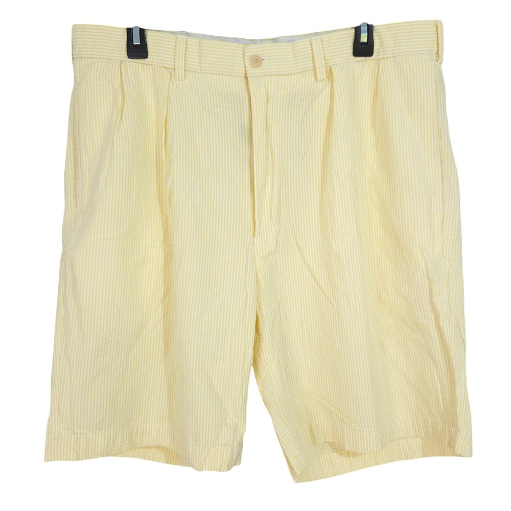 Vintage 90s Polo Golf Ralph Lauren Fairway Seersucker Shorts‎ Size 36 Striped
